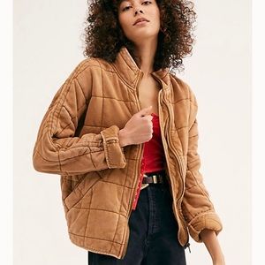 Free People Dolman Quilted Knit Jacket